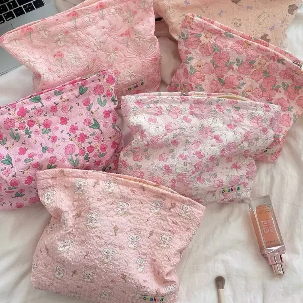 PINKY ROW - Bear Bear Cute Mellisa Pouch - Make Up Pouch - Pouch - Kotak Pensil - Pencil Case