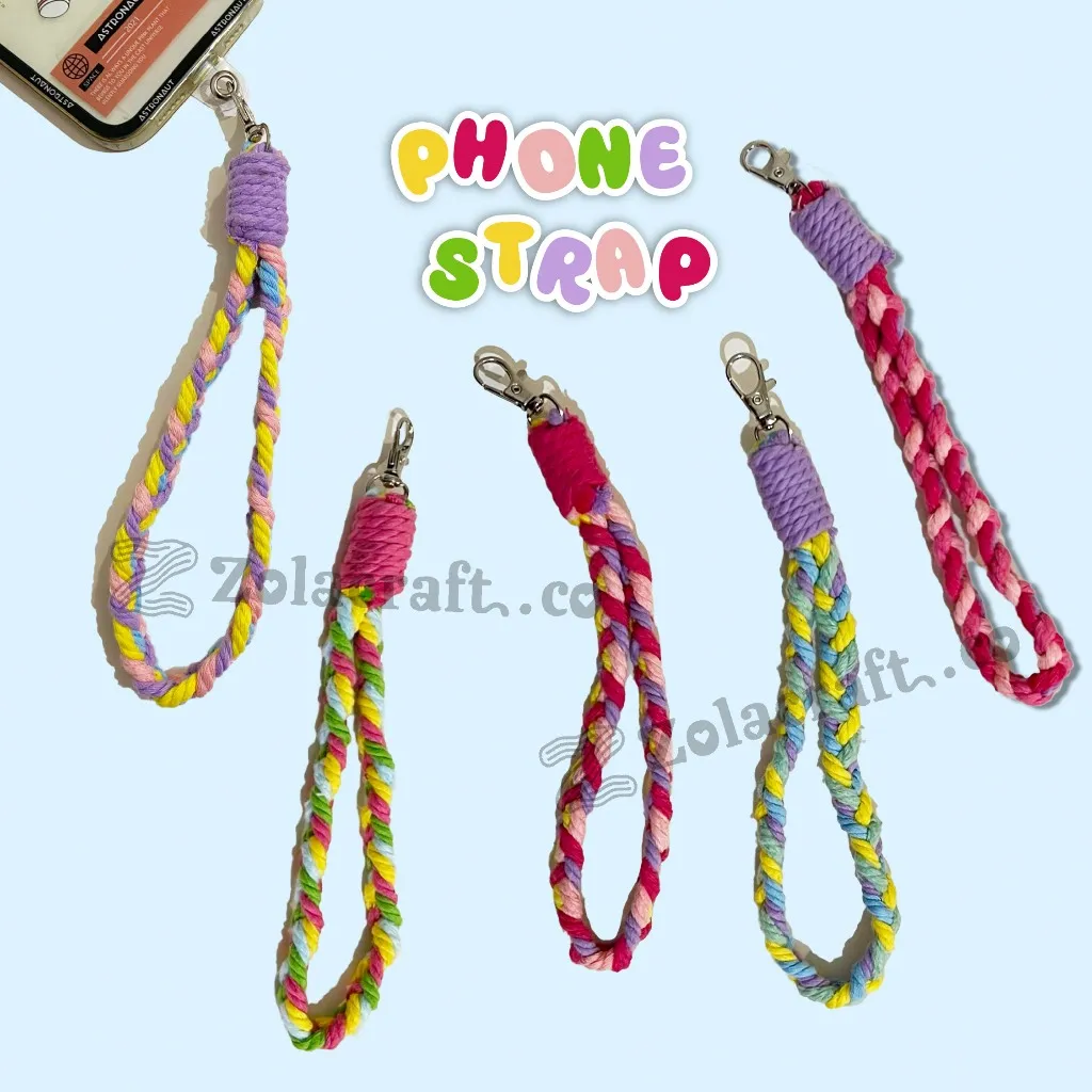 Strap Hp FREE PVC | Key Chain | Strap Phone Tali Tebal | Gantungan Hp | Phone Strap