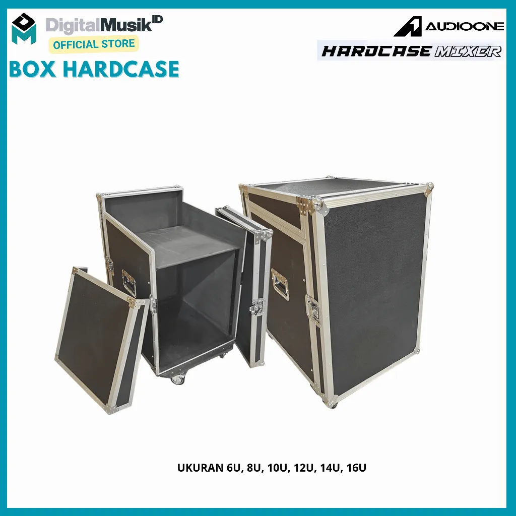 Box Hardcase Speaker Sound System Plus Mixer 6U 8U 10U 12U 14U 16U Kotak Power Box Amplifier | DM