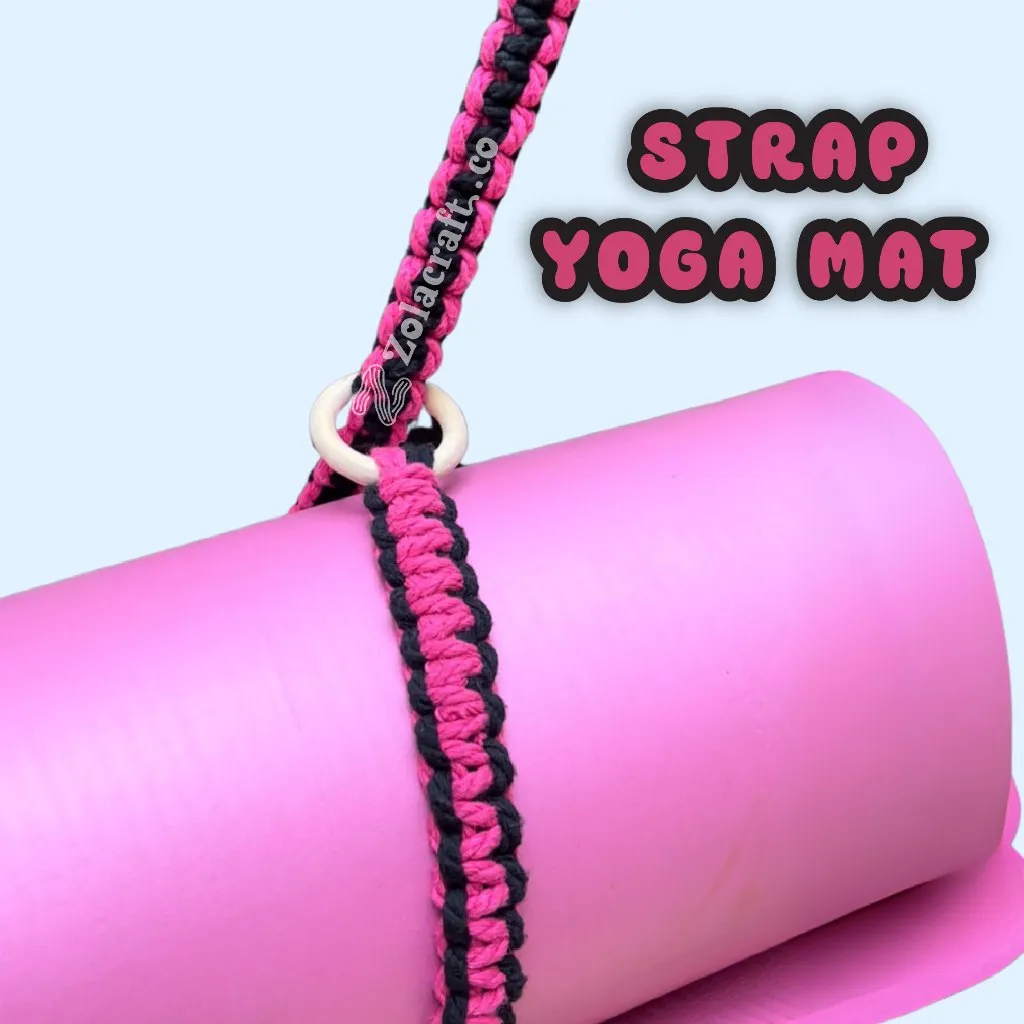 Yoga Mat Anti Slip MACRAME SB13A | Tas Matras Yoga | Yoga Mat | Adjustable | Matras Olahraga Workout Premium