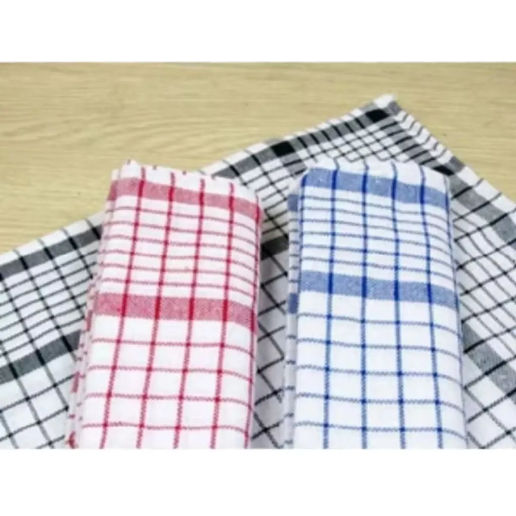 Lap kotak Putih isi 12PCS/Serbet dapur serbaguna kain lap piring/Lap tangan
