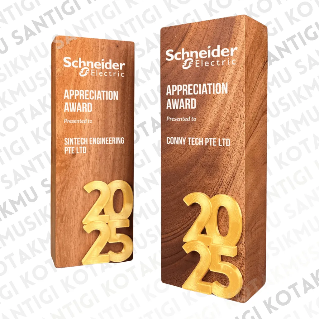 Trophy Kayu Custom (Tipe-32) | Piala Kayu Custom | Plakat Kayu Custom | Plakat Akrilik Custom | Plakat Marathon | Plakat Lari | Plakat 3D | 3D Print