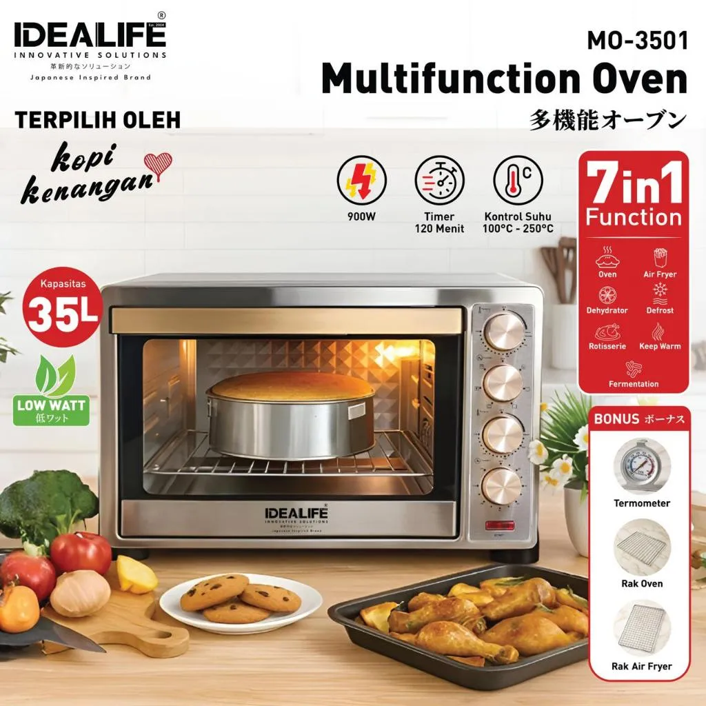 IDEALIFE Oven Pemanggang 35L - MO-3501
