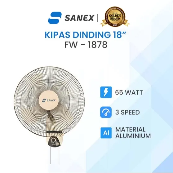 SANEX Kipas Angin Dinding 18 Inch FW-1878