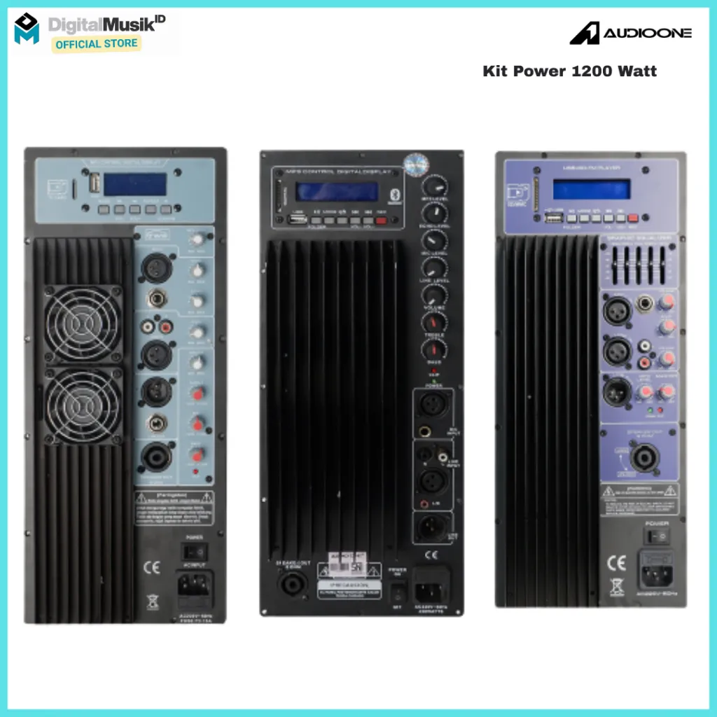 AUDIO ONE Mesin Kit Power Speaker Aktif RMS 1200 Watt Fullrange Original Bergaransi | DIGITAL MUSIK