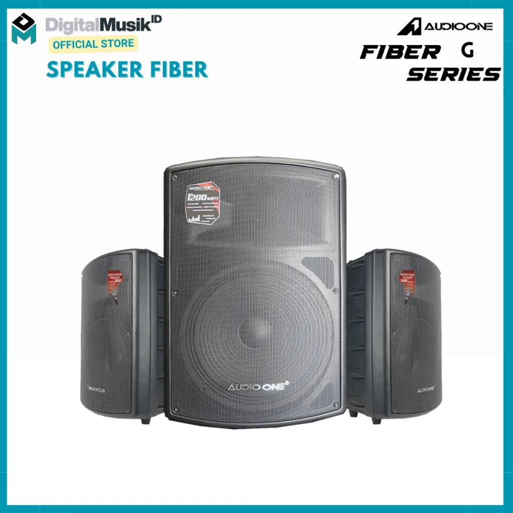 AUDIO ONE Speaker Aktif / Pasif 12 & 15 Inch G 112 & 115 USB Bluetooth Fiber 800-2000 Watt Original