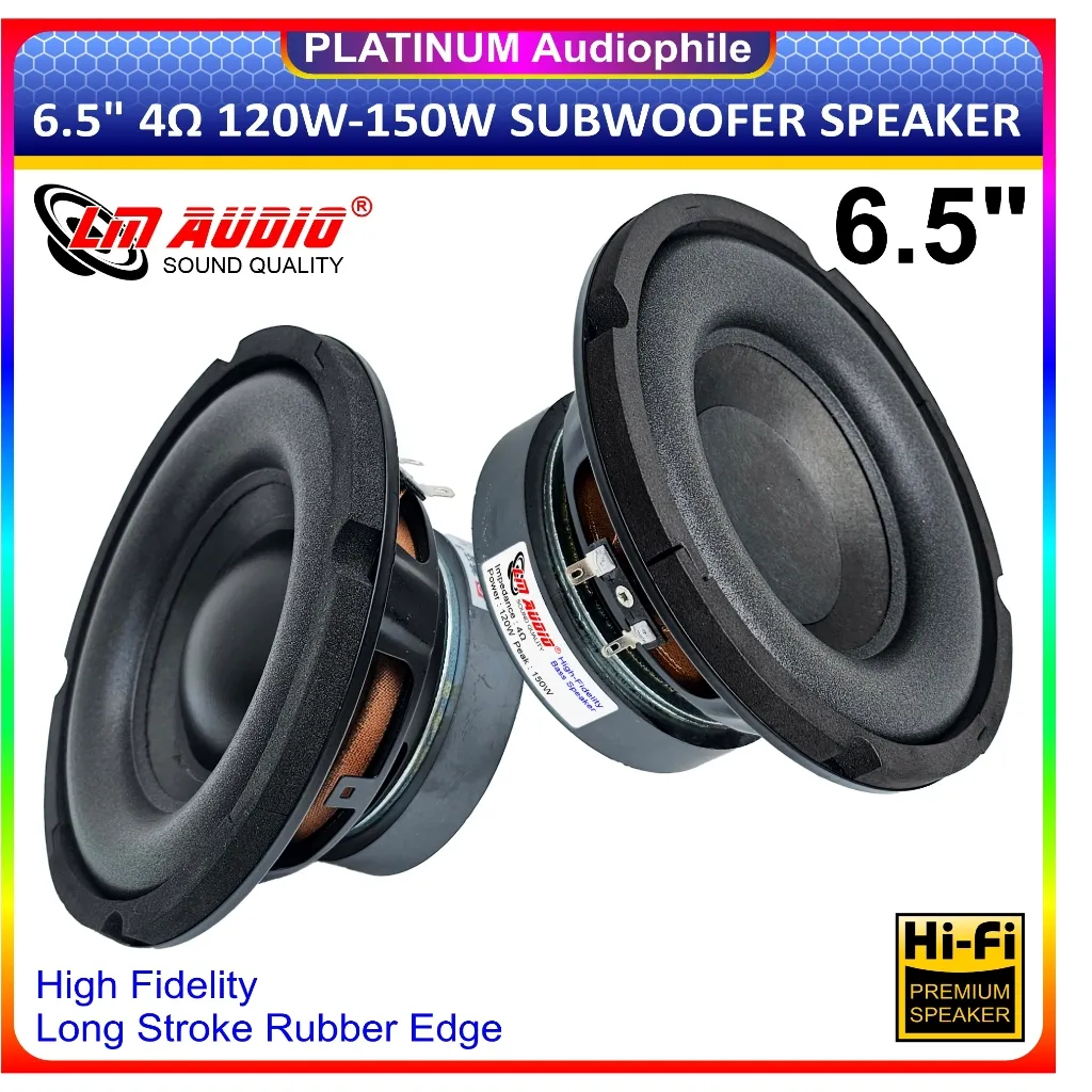 Speaker 6.5 inch Woofer Subwoofer 150W 4 ohm 6.5" Hifi Speker LM-6527 6528