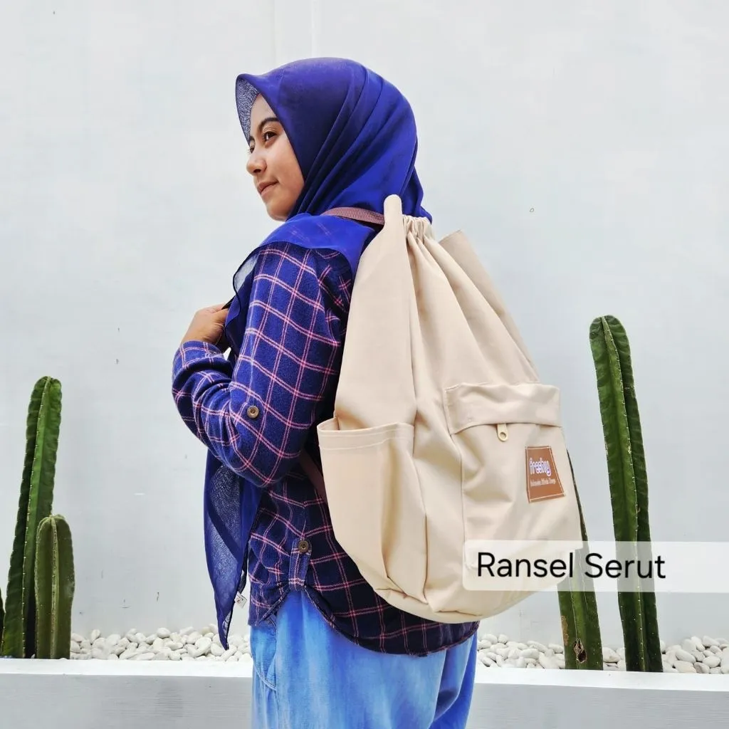 Tas Serut Jumbo Ransel Stringbag Cordura Multifungsi Anti Air