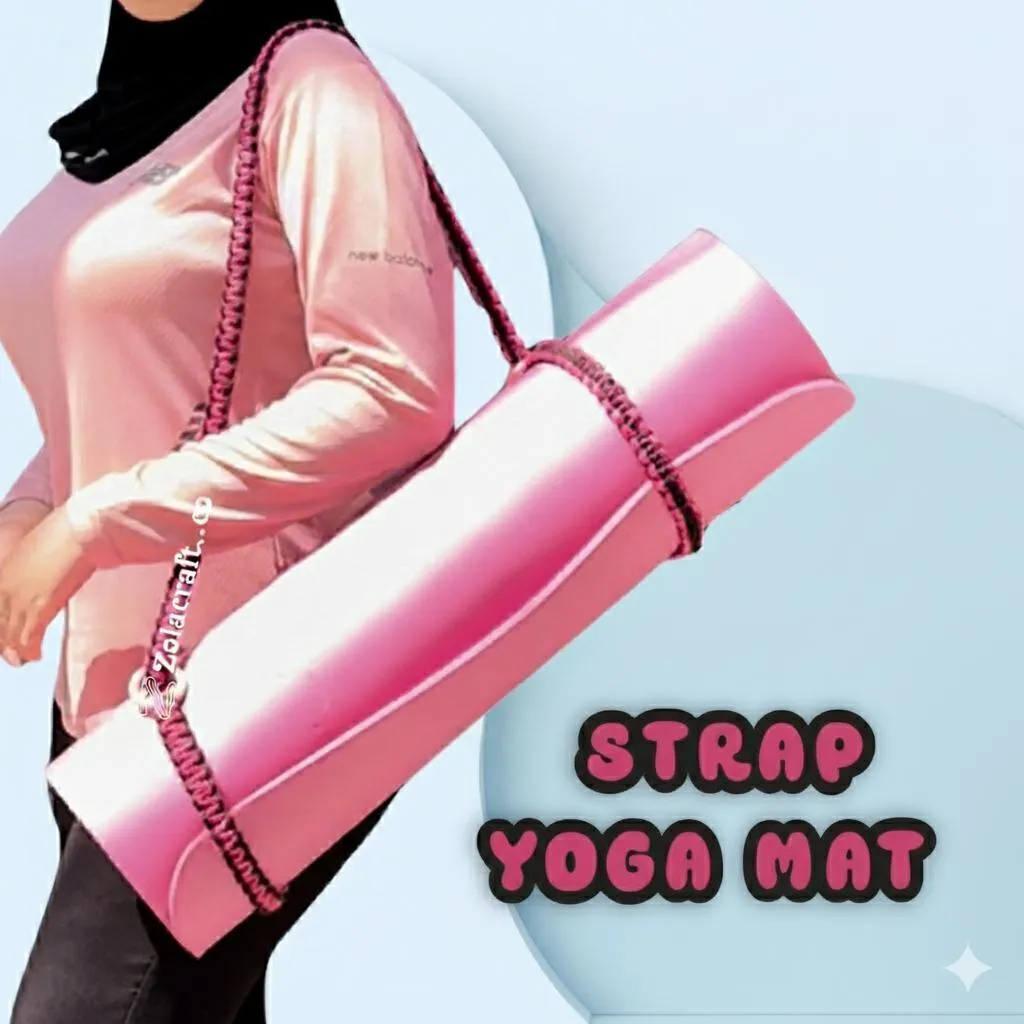 Yoga Mat Anti Slip ADJUSTABLE SB13B | Tali Yoga Stretching | Yoga Matt | Matras Olahraga Workout