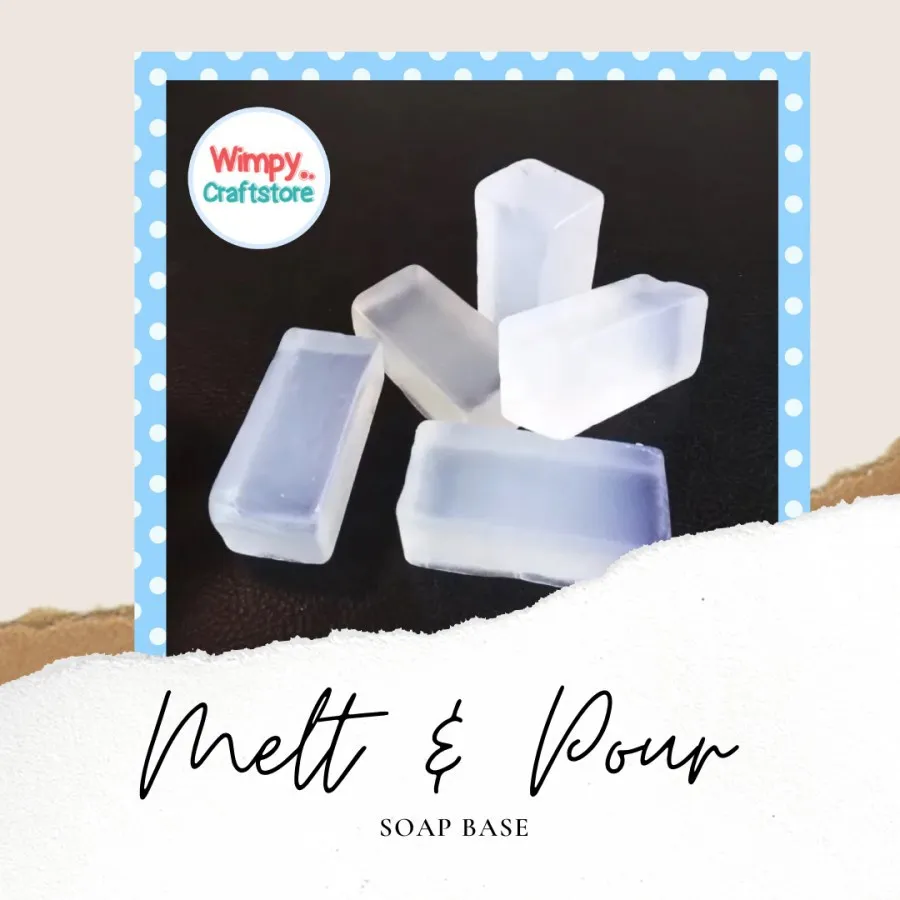 Wimpy Melt And Pour Soap Base Clear Transparant DIY Bahan Sabun Cerak Leleh