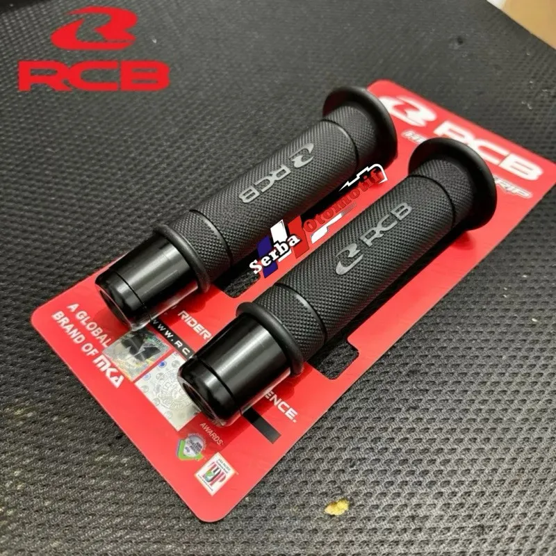 RCB ORIGINAL HANDGRIP HG55 + JALU STANG CNC SARUNG GAS / GRIP VARIASI HANDFAT BISA SEMUA MOTOR