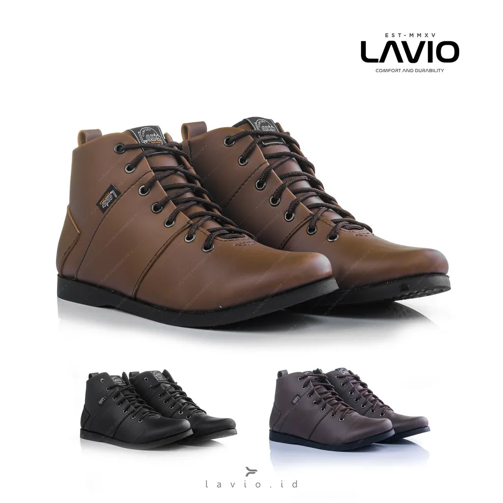 Lavio Sepatu Pria Casual Kantor Formal Kenzi Sleeting Original