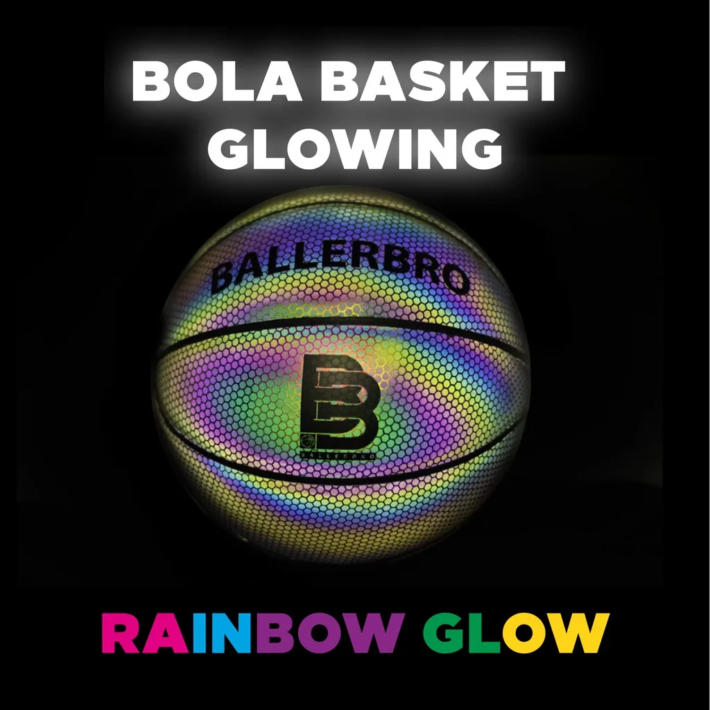 BALLERBRO Glowing Basketball SIZE 7 - Rainbow Glow