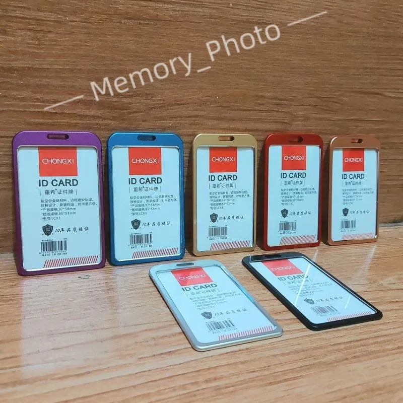 QUAFF Aluminium Alloy ID Card Holder LCX3 Atm Ukuran 86x54mm Tempat Id Card Alumunium Holder Id Card Alumunium Metalic