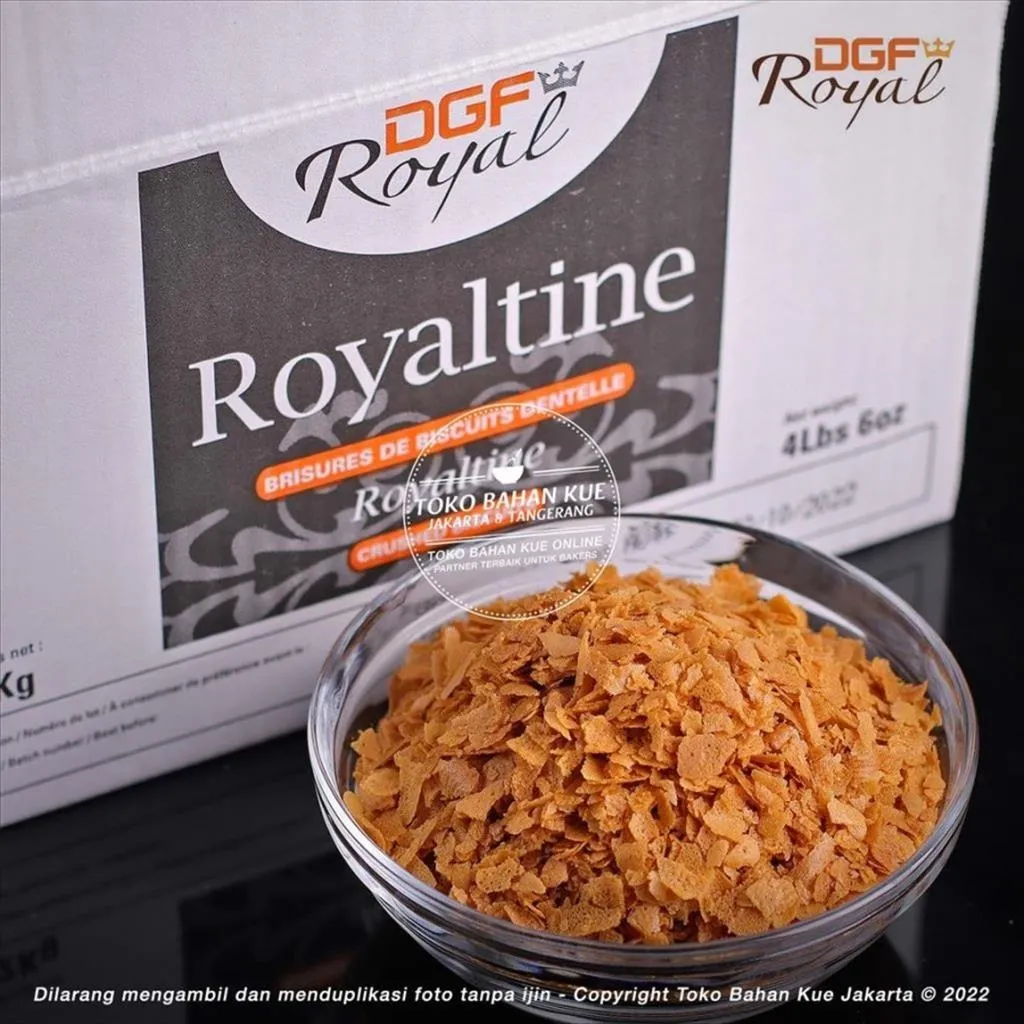 DGF La Royaltine 500gr Crunchy Flakes Biscuit Waffle Crunch Topping