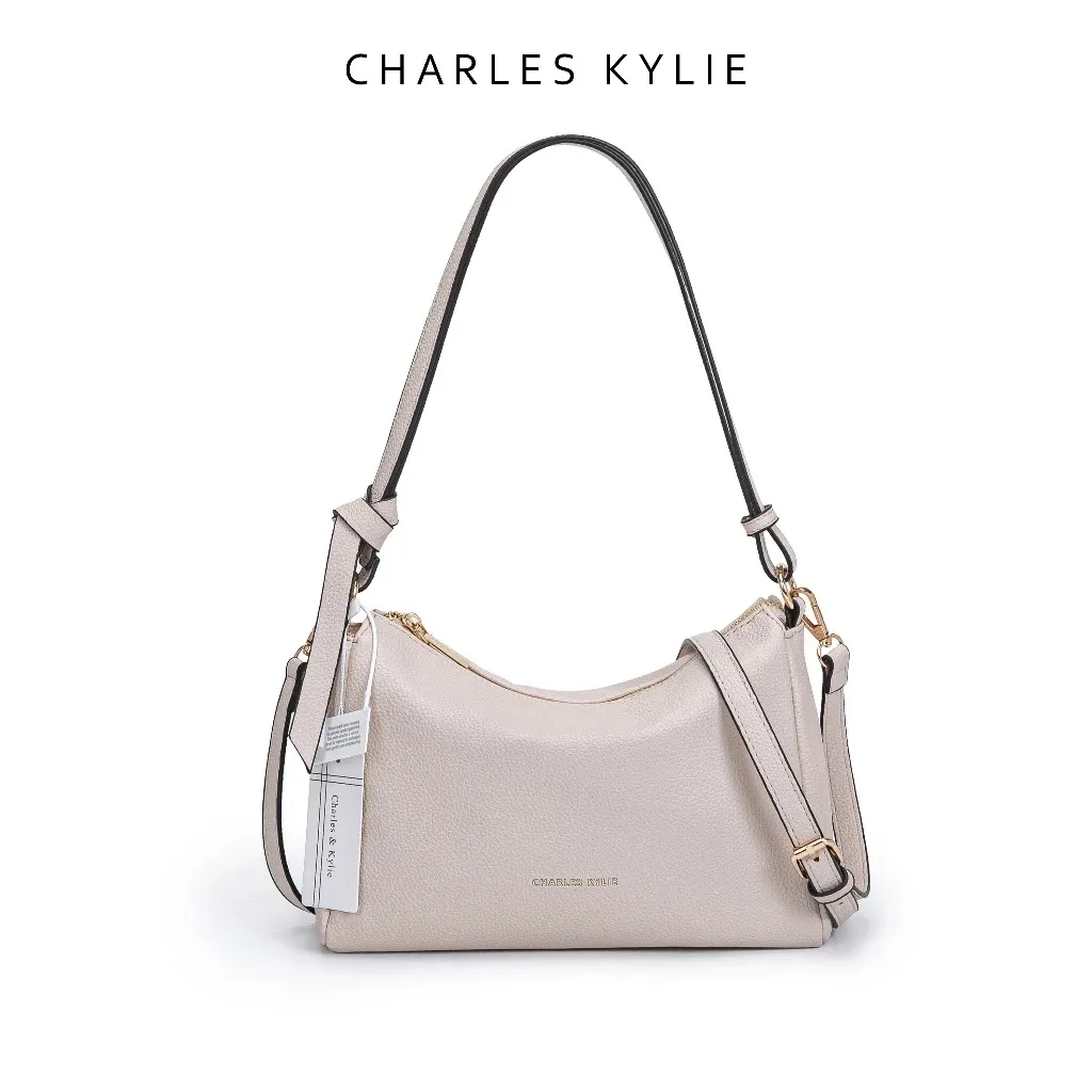 CHARLES KYLIE - Tas Ketiak Fashion Wanita Tas Bahu Wanita Shoulder Bag Tas Wanita Warna Solid Sederhana Tas Wanita Tali Panjang Tas Selempang Ketiak Terlaris Baru#2549
