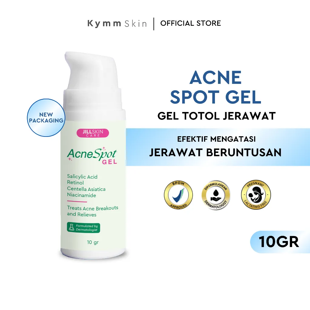 [New Packaging] KYMM SKIN Acne Spot Gel | Gel Totol Jerawat Beruntusan with Salicylic Acid