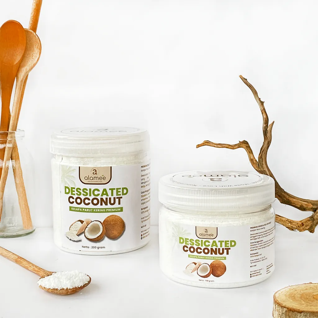 ALAMEE Kelapa Parut Kering Dessicated Coconut Flakes Topping Taburan Kue