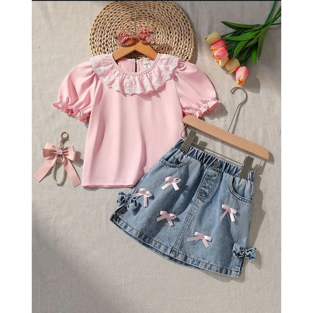SETELAN ANAK 1-5 TAHUN ROK PITA / SETELAN ANAK PEREMPUAN / BAJU ANAK BANGSA