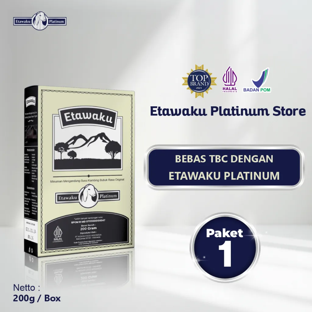 Etawaku Platinum 100% Original - Susu Kambing Etawa Sembuhkan Masalah Paru - Paru dan Pernapasan Sesak Nafas Bronkhitis Radang