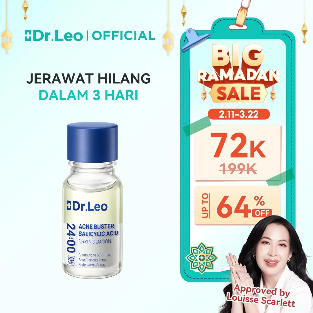 Dr.Leo - Salicylic Acid Acne Essence Drying Lotion 10mL Serum Jerawat Acnes Skincare Instant Acne Care