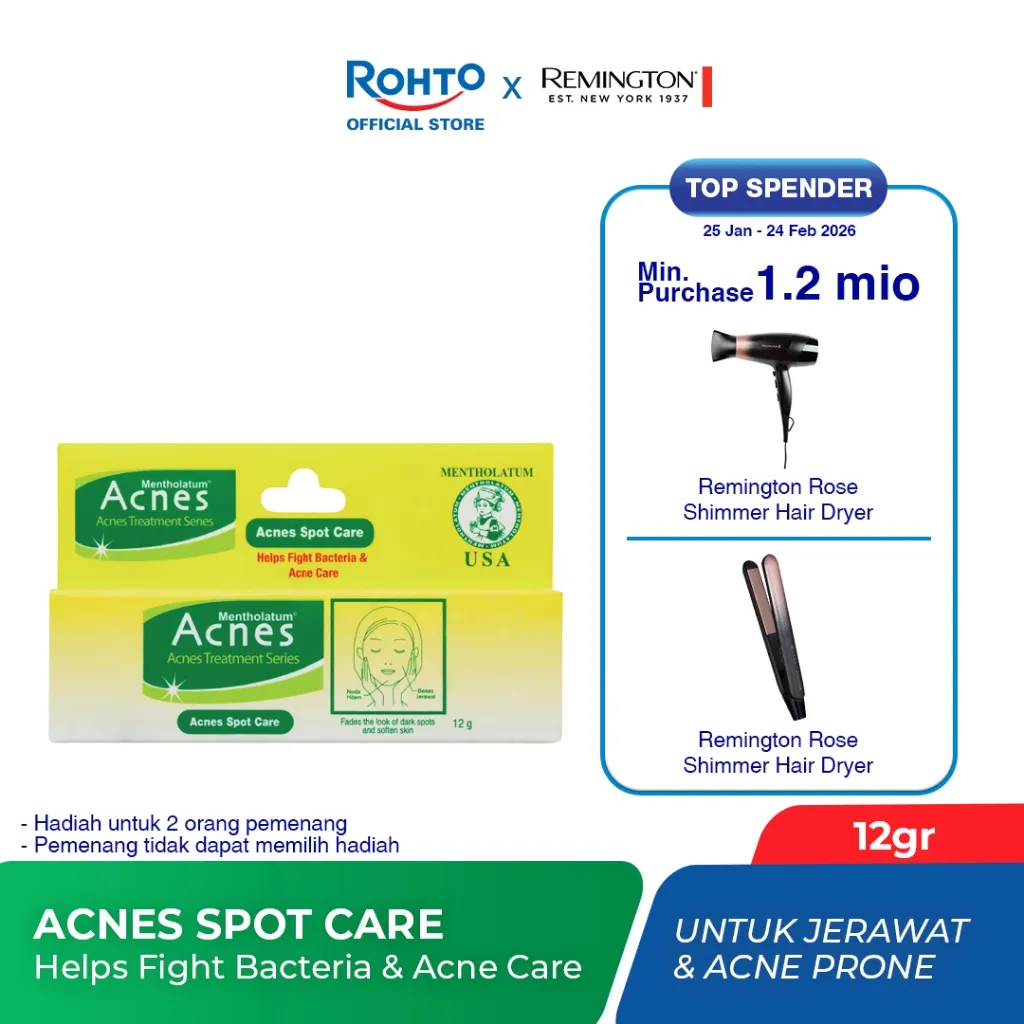 Acnes Spot Care - 12gr (Reduce skin redness from acne, Control excess sebum / oil)