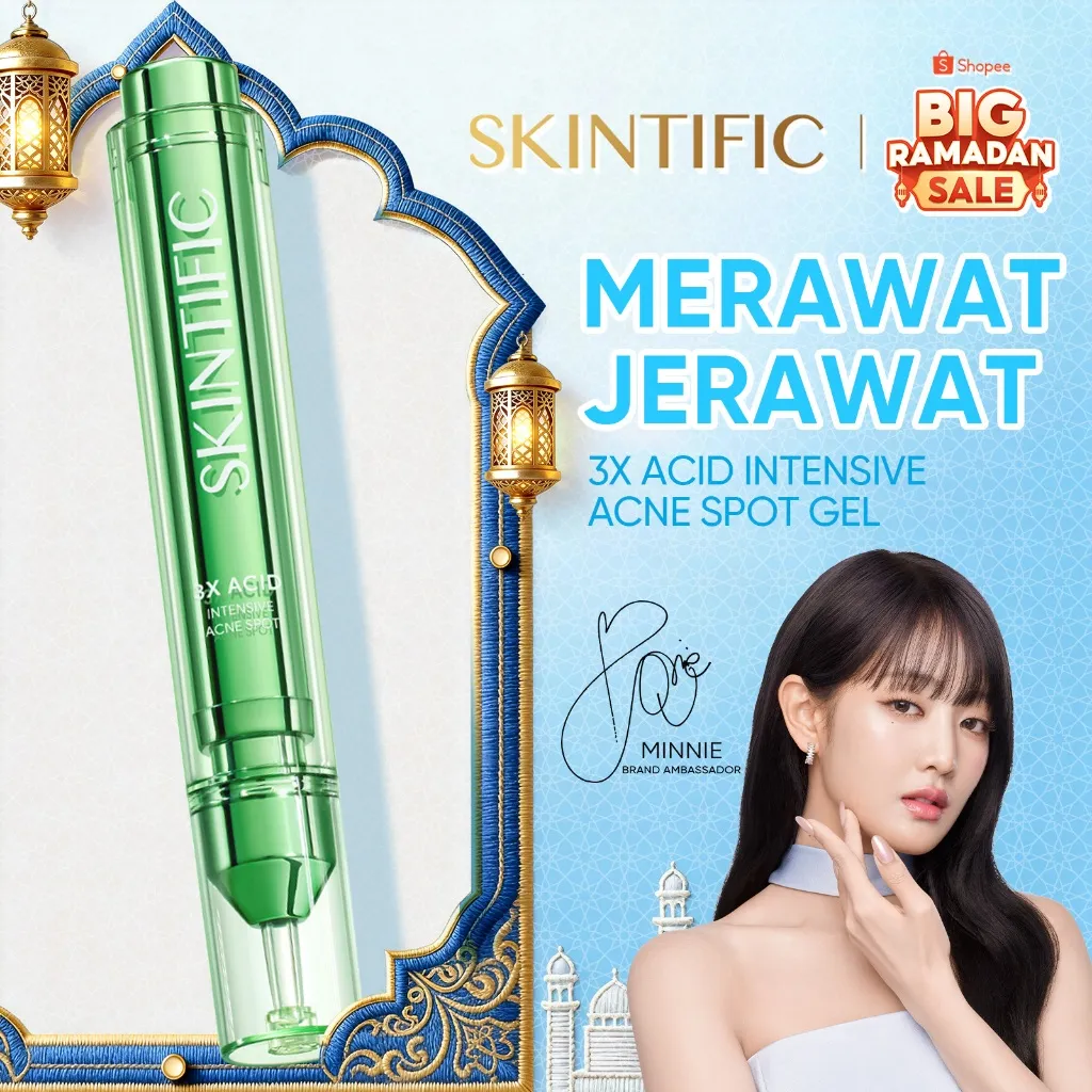 SKINTIFlC - 3X Acid Intensive Acne Spot Gel 11g | Acne Treatment Spot Gel Acne Spot Dark Spot Menyamarkan noda bekas jerawat Salicylic Acid Lactic Acid Lactobionic Acid