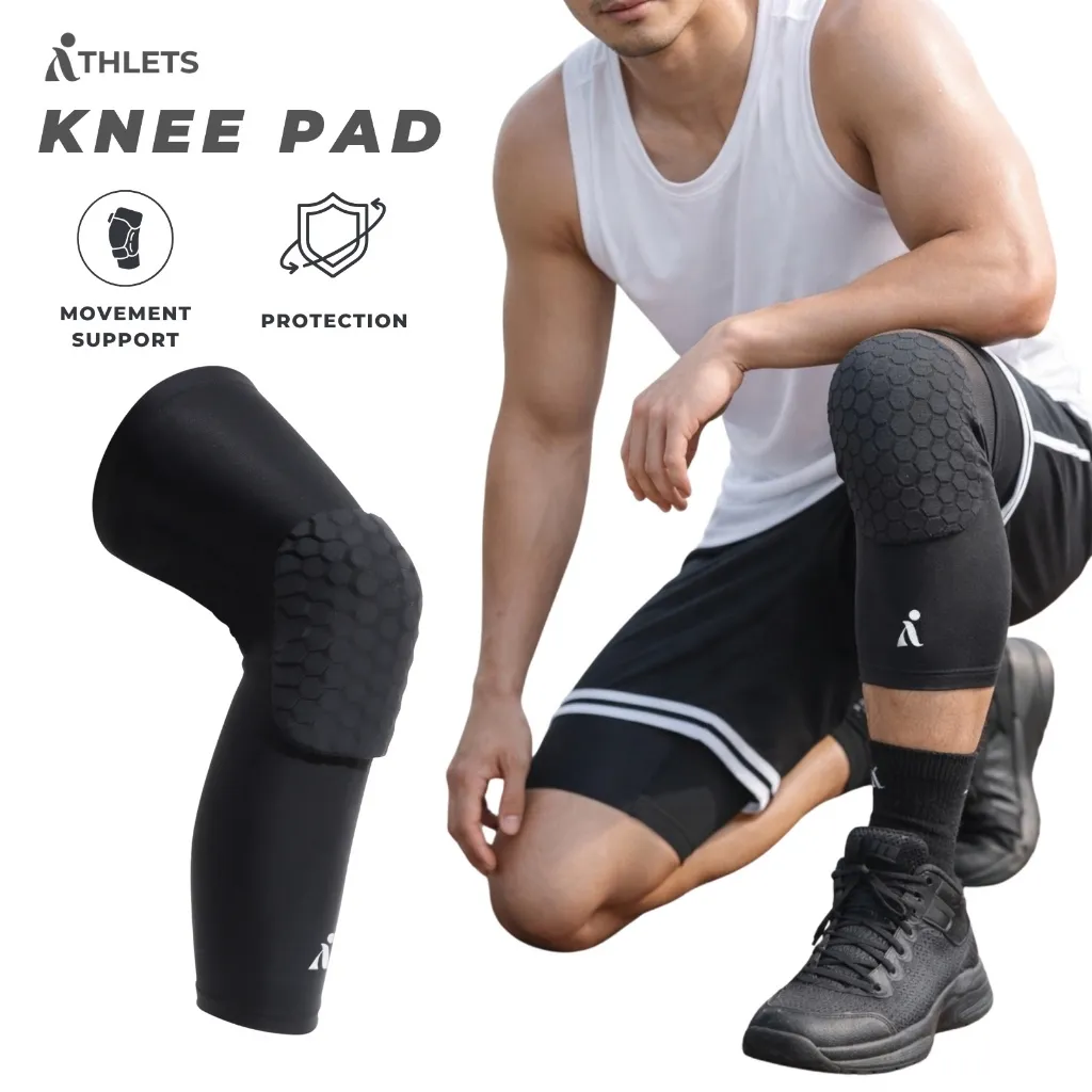 ATHLETS Knee Pad Kneepad Leg Sleeve Deker Pelindung Lutut Basket