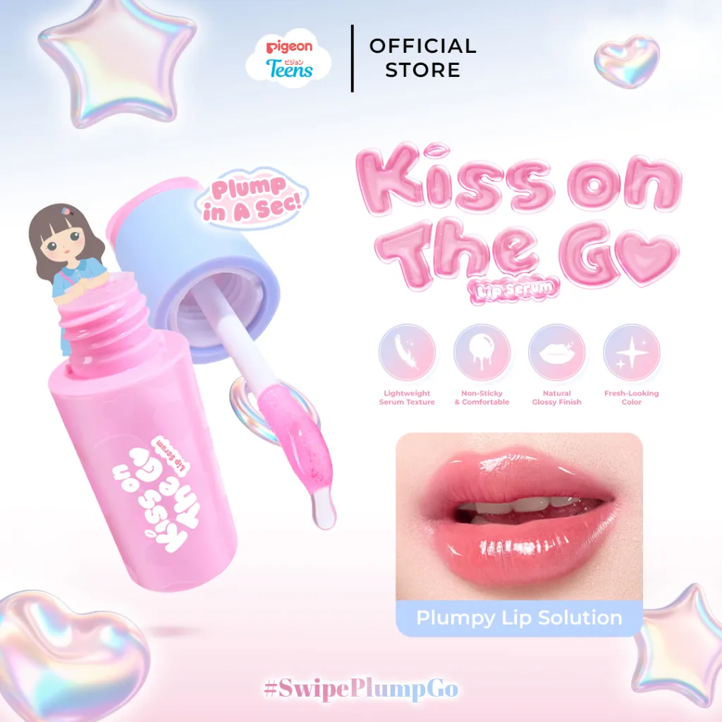 Pigeon Teens Kiss On the Go Lip Serum 2ml |Tinted Magic Color |Natural Looking Tint |Hydrated & Plumpy Lip Solution