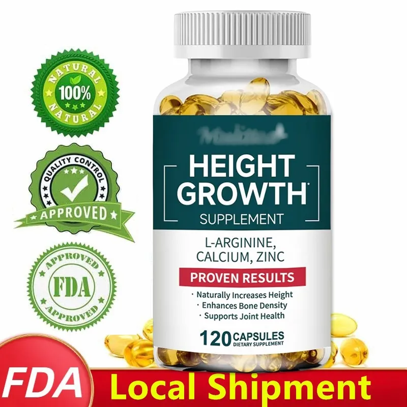Height growth supplement Capsules naturally increases height improves bone density supports joint health and calcium strengthens bones 120pcs Suplemen penumbuh tinggi badan Kapsul menambah tinggi badan secara alami meningkatkan kepadatan tulang