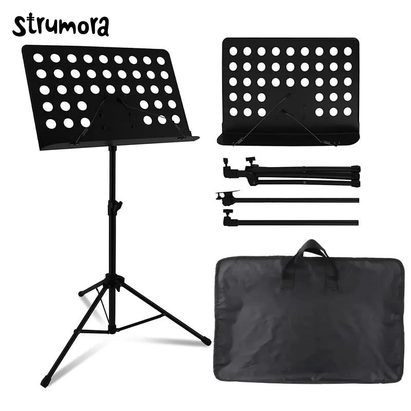 STRUMORA Stand Partitur Sheet Musik - Stand Lirik Stand Book Lubang2 Alat Musik Untuk Partitur Kecil MUSIC STAND
