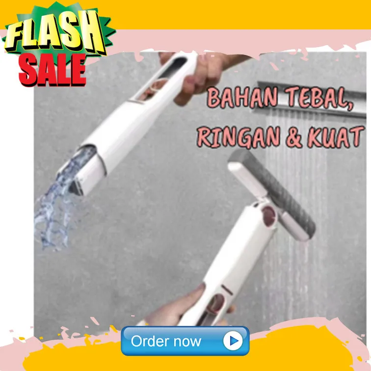 Perlengkapan Rumah Pel Mini Mop Portable Lipat Pembersih kaca Jendela Meja Kompor Keramik Dapur Wiper Spon Busa Pembersih Serbaguna