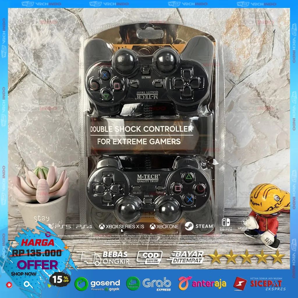Dual Gamepad / JOYSTICK / Stik Game for PC / Komputer / Laptop !!