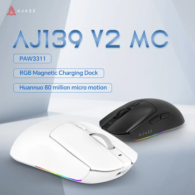 (Update Version) Ajazz AJ139 V2 MC Wireless Gaming Mouse PAW3311 up to 24000 DPI