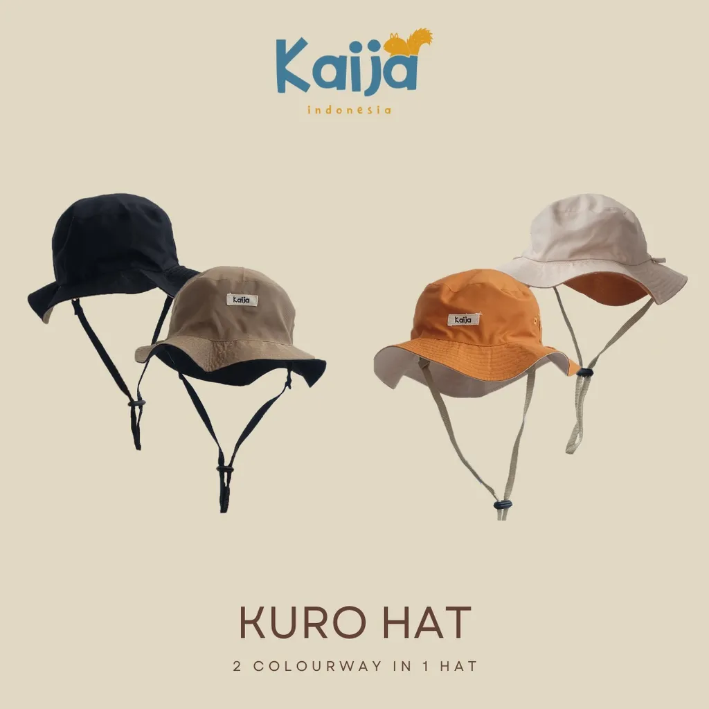 KURO HAT / Topi Safari Rimba Bucket Hat Anak by KAIJA