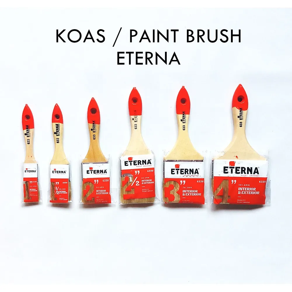 Kuas Cat Eterna 633 Ukuran Komplit