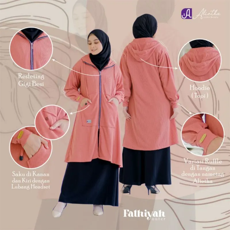 OUTER FATHIAH By ALIETHA OUTER PANJANG MUSLIMAH