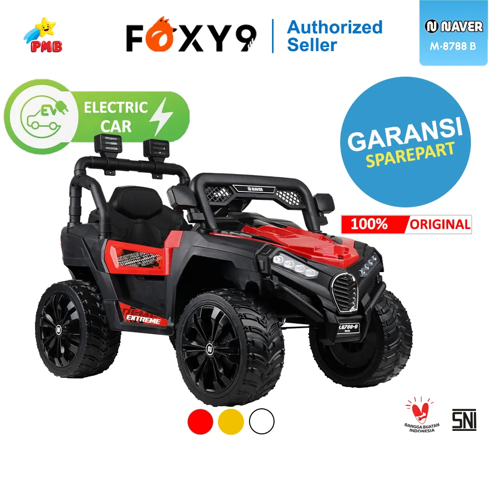 Mainan Mobil Aki Anak Jeep UTX PMB M8788B Ban Karet