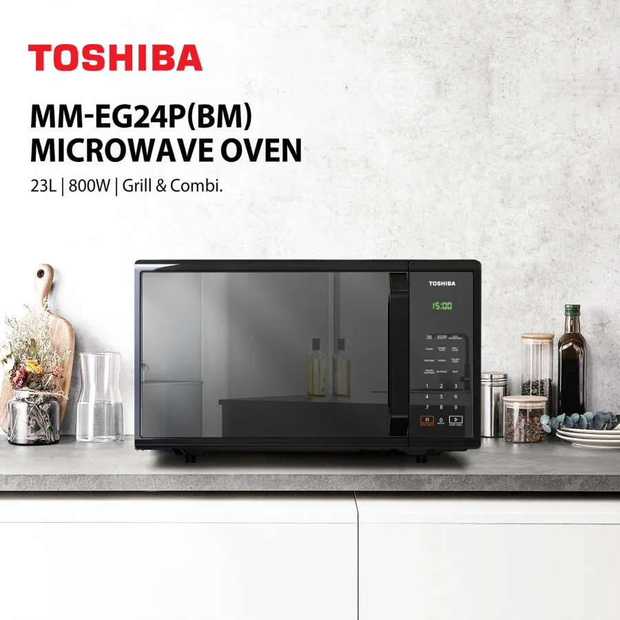 Toshiba Oven Microwave Grill MM-EG24P(BM) Kapasitas 23 Liter