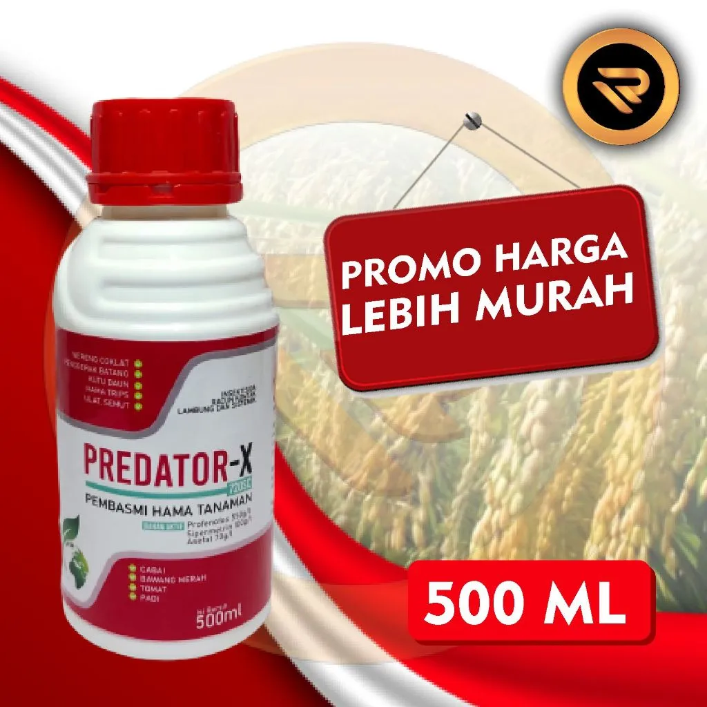 PREDATOR X 720SC 500ml BAHAN AKTIF PROFENOPOS SIPERMETRIN ASEFAT insektisida pengendalian HAMA