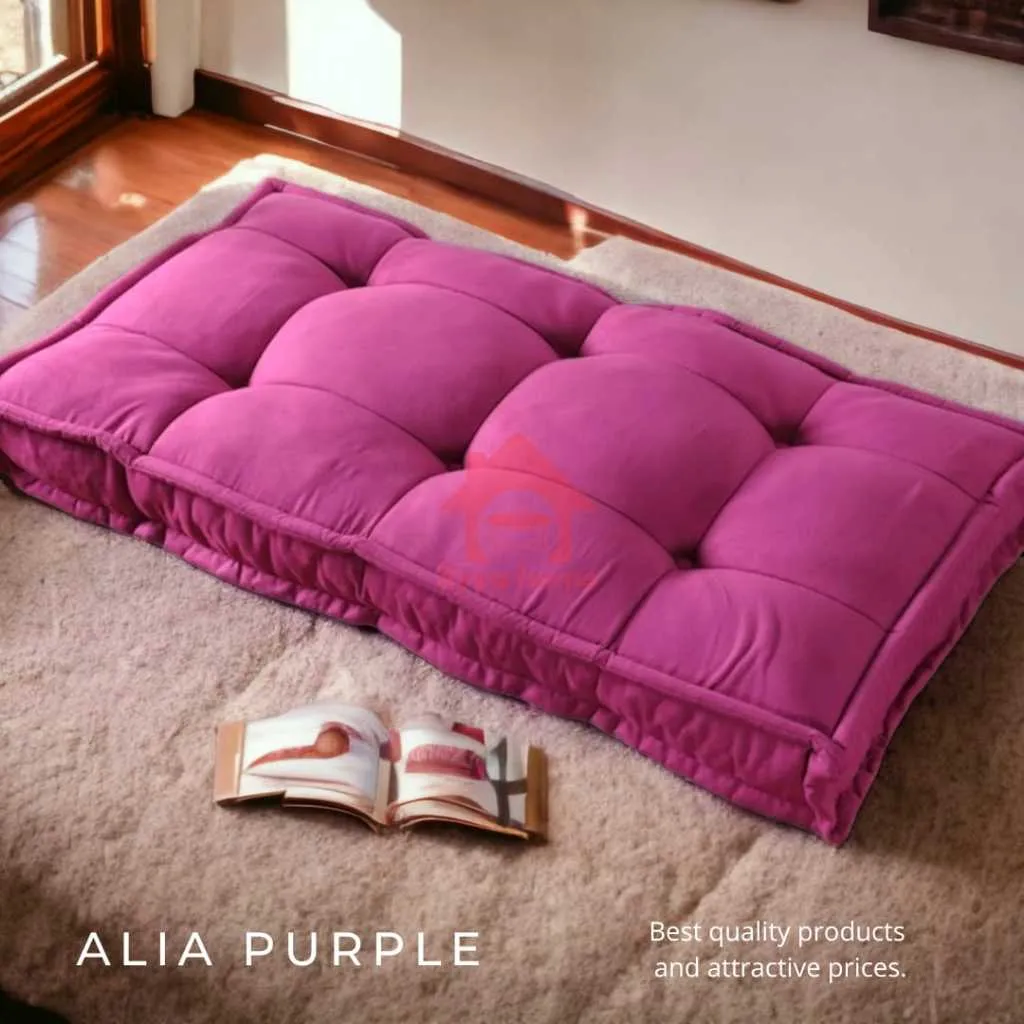 RumahLiyya Bantal Duduk Lesehan Panjang 10x50x120cm - Alia Purple