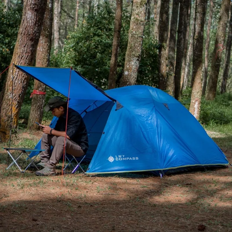 Tenda Compass LWY 4 Person Double Layer - Tenda Lwy Compass Kap 4 Orang