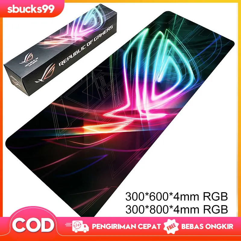 RGB Mouse Pad Colorful LED Lighting Laptop Cooling Pad gaming mouse pad extended(300*800*4mm)