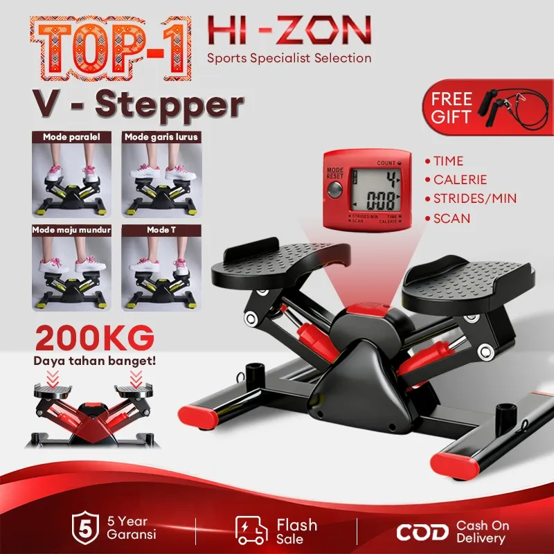 HI-ZON / V Stepper mini side stepper olahraga | walking pad | alat olahraga /alat olahraga di rumah