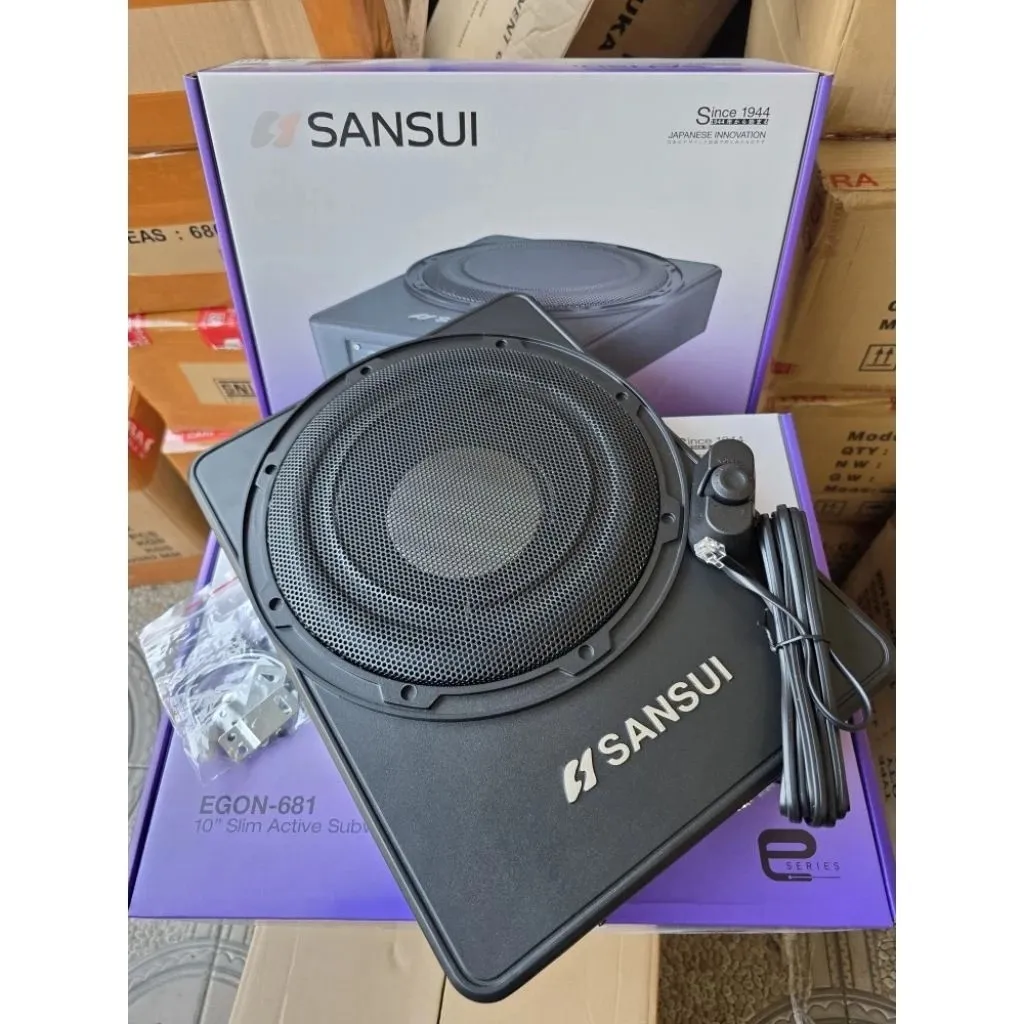 Subwoofer kolong aktif Sansui 10 inch dan 8 inch/ Sub Kolong Aktif Sansui / Sansui EGON
