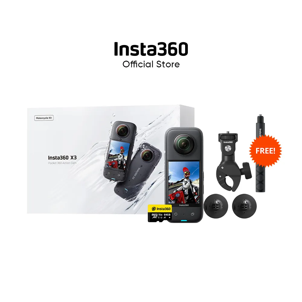 Insta360 X3 Action Camera 360 UltraHD 5.7K Waterproof