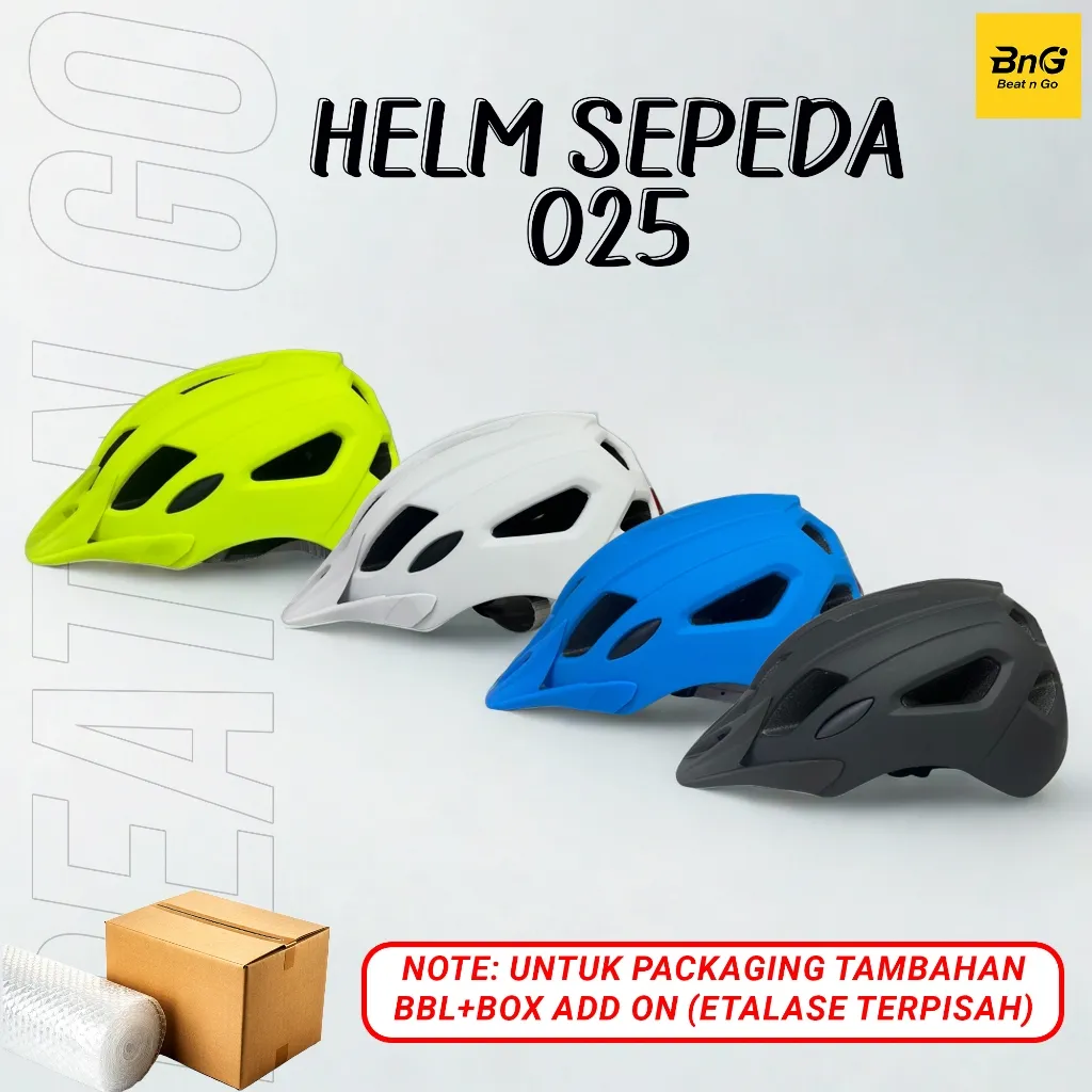 Beat n Go - Helm Sepeda Gowes Lampu Belakang LED TYPE 025 - EPS Foam & PC Shell