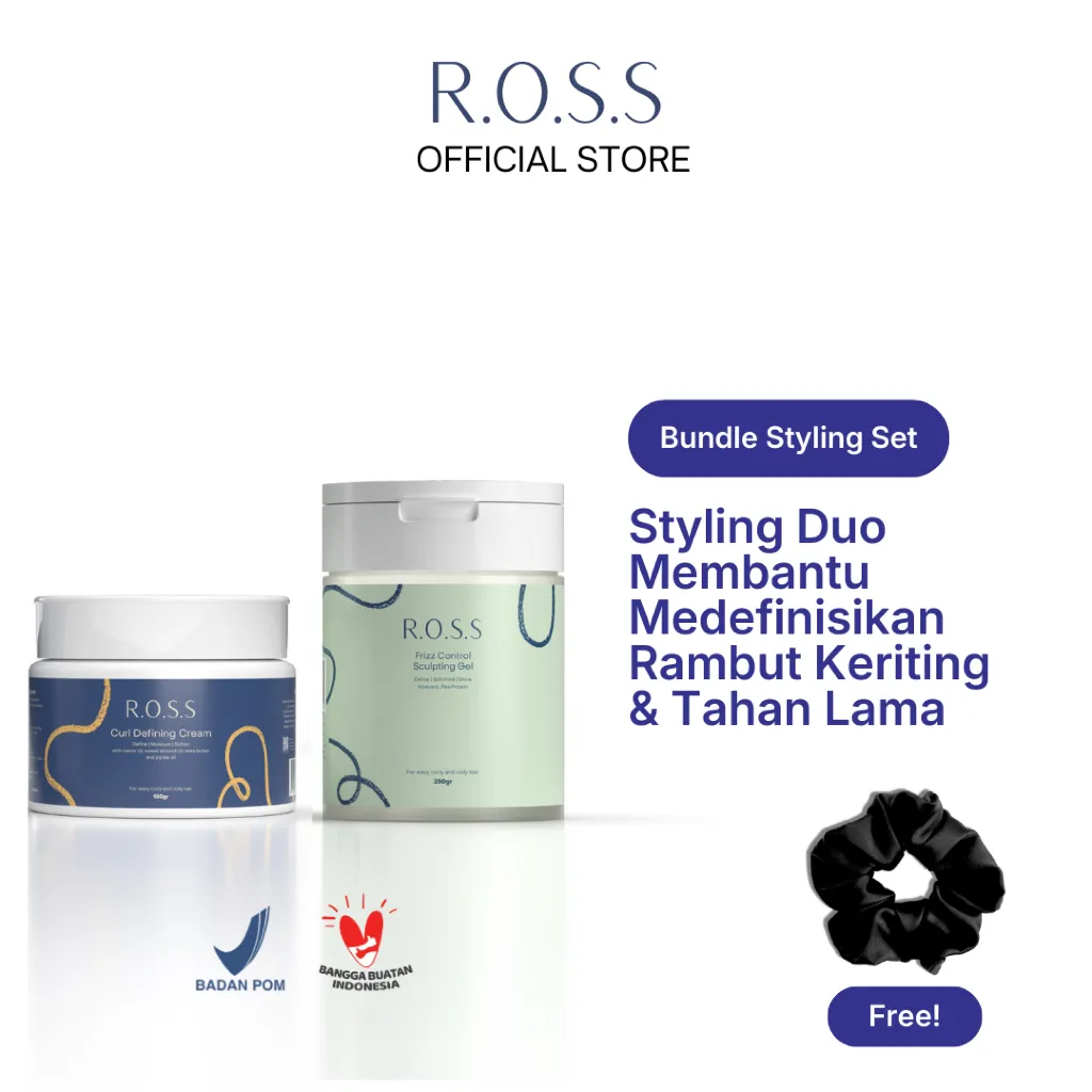 R.O.S.S Bundle Styling Set - Styling Duo Rambut Keriting Terdefinisi dan Tahan Lama
