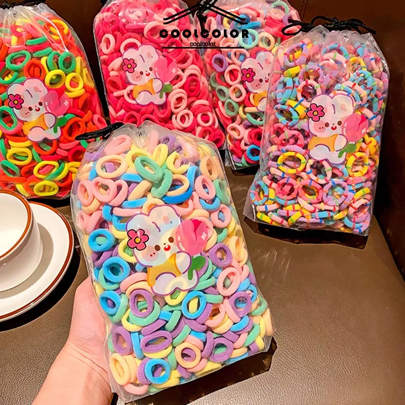 COD  Ikat Rambut Anak Perempuan Set Ikat Kepala Ikat Rambut Elastisitas Tinggi Warna-warni Untuk Anak Murah-cl