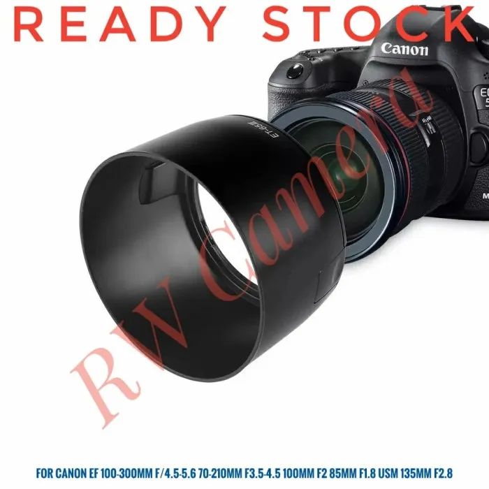 Lens Hood ET-65III ET65III Canon Lensa EF 85mm F1.8 EF 100mm F2 85 100 mm IS USM